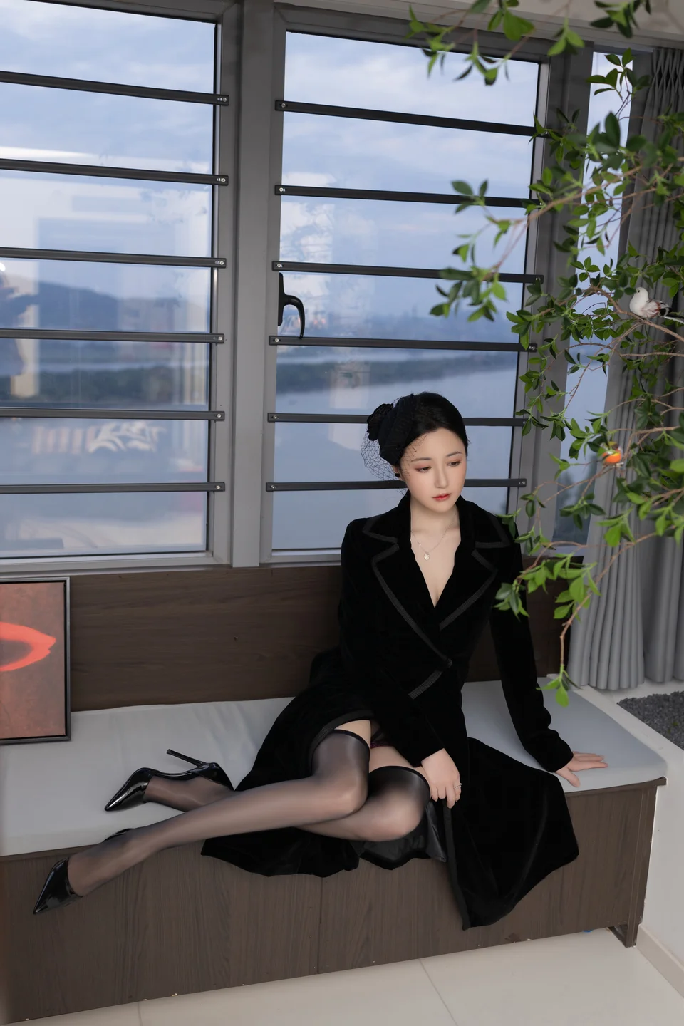 鱼子酱Fish - 未亡人 [120P-565MB] tg@simisebaisi 【丝足阁】005.webp